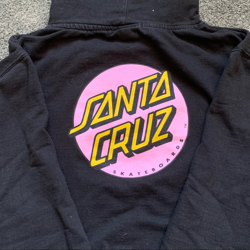 Youth X-Large black Santa Cruz hooded sweatshirt. - Picture 6 of 6